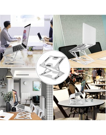 Laptop Stand, Work at Home, Laptop Stand, PC Stand, Tablet Stand, Aluminum Alloy, Foldable, Laptop Stand, 6 + 10 Levels