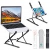 SANQUUQOO Official Retail Store Laptop Stand, Folding Stand, Tablet PC Stand, Aluminum, Laptop Stand, Tabletop, Lightweight, Liq