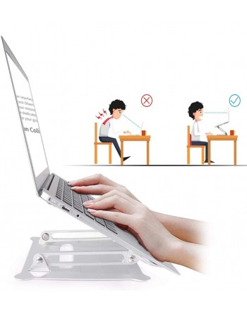 SANQUUQOO Laptop Stand Work from Home Laptop Stand PC Stand PC Holder Tablet Stand Foldable Stepless Height Adjustable Improves 