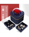 Preserved Flower Jewelry Box Sanquuqoo Christmas Gift Anniversary Gift Girlfriend Gift Women Popular Birthday Non-Withering Flow