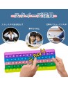 Sanquuqoo Push Pop Squeeze Toy Pop It Infinite Bubble Letters Stress Relief Toy for Kids Adults (Push Pop Keyboard + Push Pop Ca